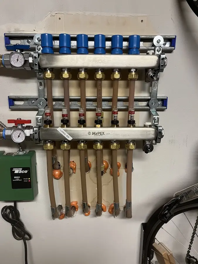 Plumber performing Gas Line Installation at a residential property in Difficult Run